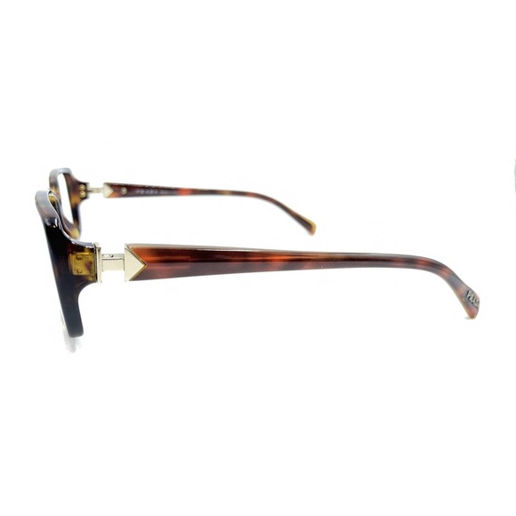 Prada VPR 11N AB6-1O1 Tortoise Brown Gold Eyeglasses Frames 54-16 135 Italy - Picture 7 of 12